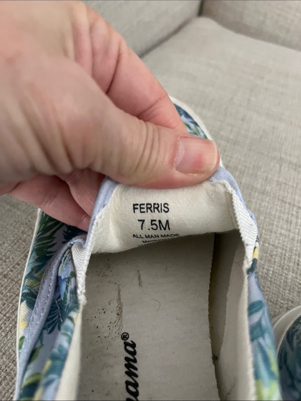 Tommy Bahama Floral Slip-On Canvas Sneakers - Picture 6 of 9